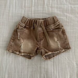 Little Bipsy Camel Denim Shorts